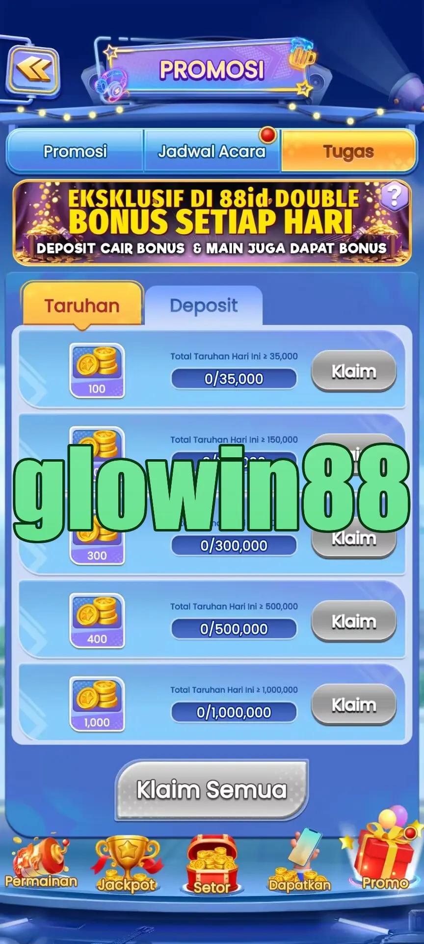 glowin88 Tangkapan Layar Resmi APK